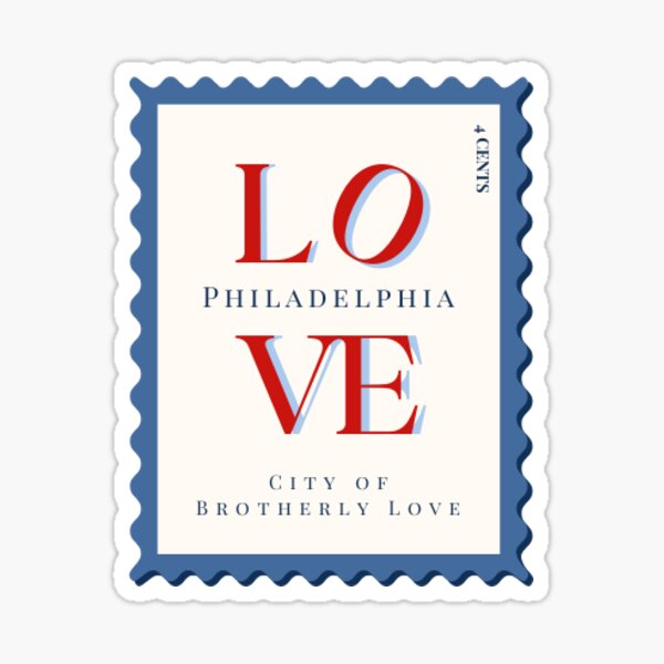 City of brotherly love: Jersey City USA' Sticker