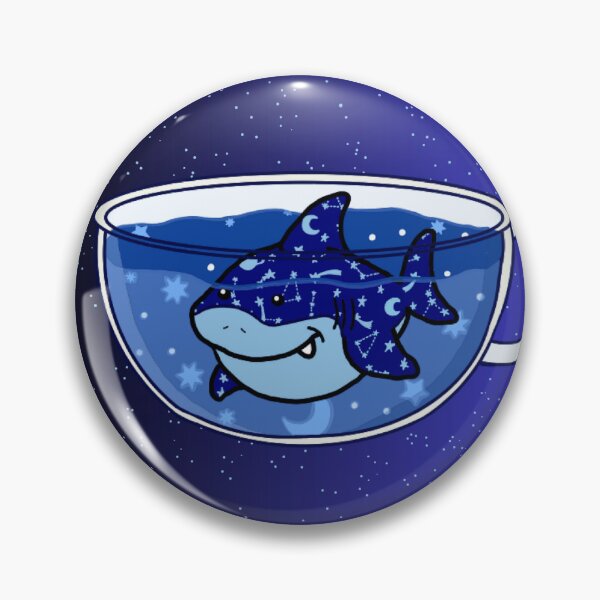 Item preview, Sleepy Shark Tea (Starry Sky) designed and sold by octopuscafe.