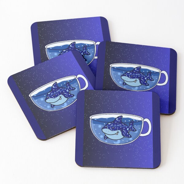 Item preview, Sleepy Shark Tea (Starry Sky) designed and sold by octopuscafe.