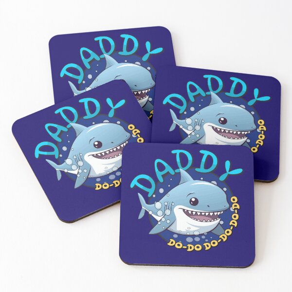 Item preview, Daddy Shark Kawaii Style Design: A Playful Twist on Underwater Adventures designed and sold by Sir Meow Meow.