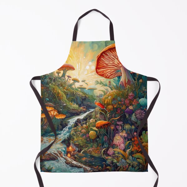 Item preview, Fantasy Grunge Mushroom Landscape Sticker designed and sold by Art.Fusion.Studio.