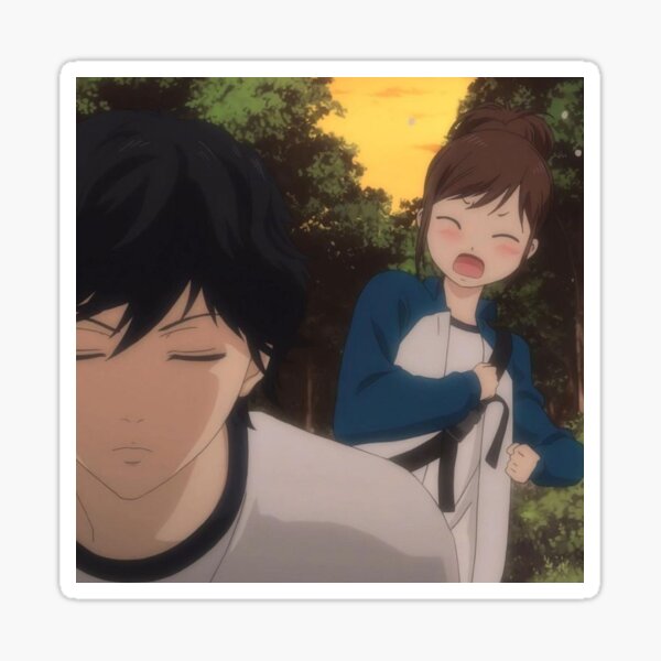 Futaba & Kou ( Ao Haru Ride ) Blue Spring Ride Sticker by babydollmerch