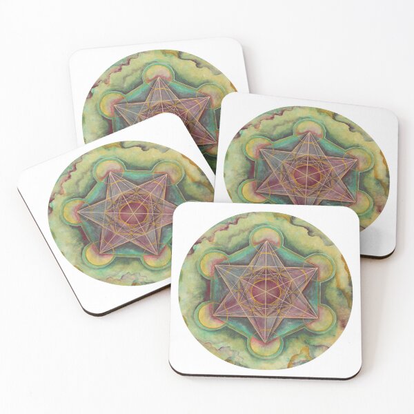 Item preview, Metatron's Cube Sacred Geometry Painting designed and sold by heartsake.