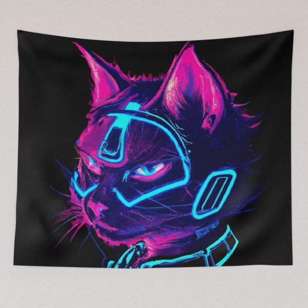 Item preview, CAT CYBERCAT - cyberpunk style designed and sold by VibesD.