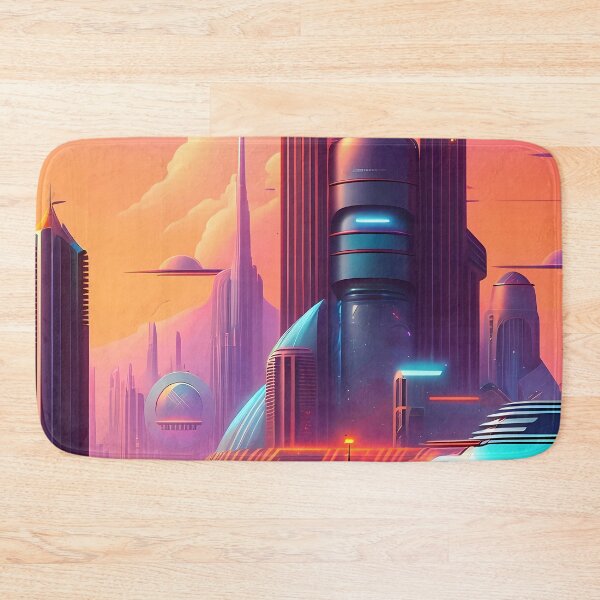 Item preview, Neon futuristic city designed and sold by TheVisualCrowd.