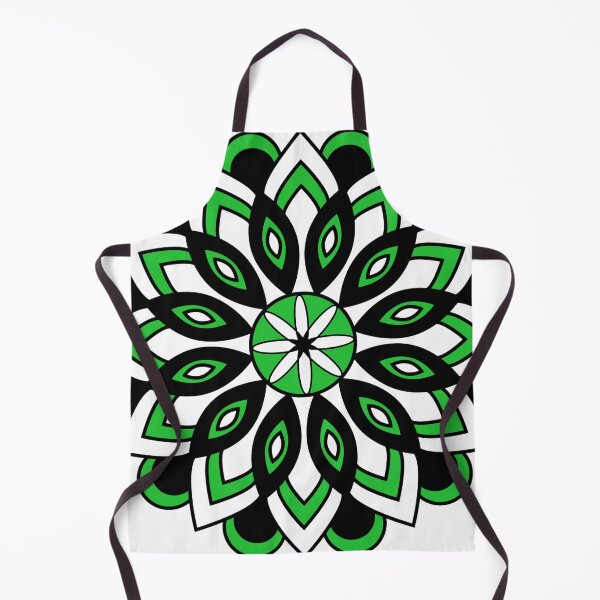 Item preview, Green White Black Mandala designed and sold by Sun-Soles.