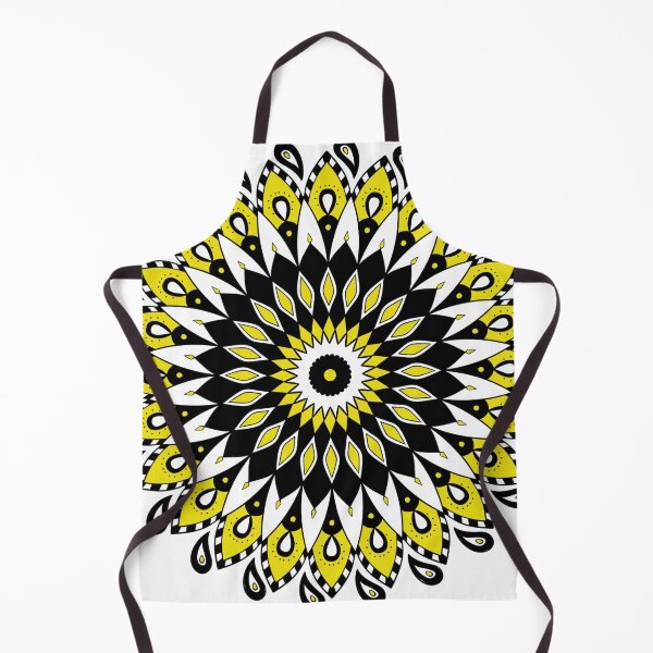 Item preview, Yellow White Black Mandala designed and sold by Sun-Soles.