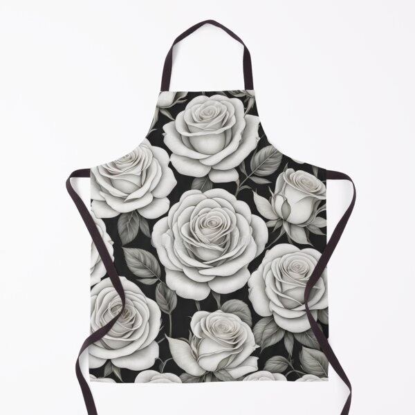 Item preview, "Hand Drawn" White Roses designed and sold by Sun-Soles.