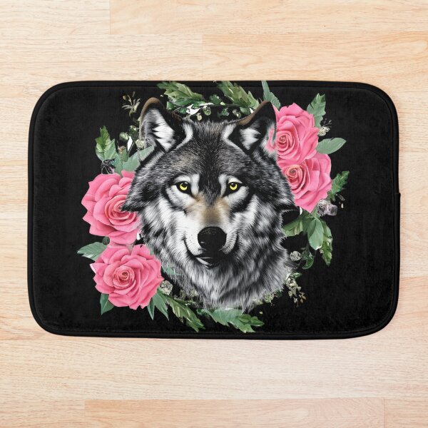 Item preview, Wolf and Roses designed and sold by Tiny Rage Crea.
