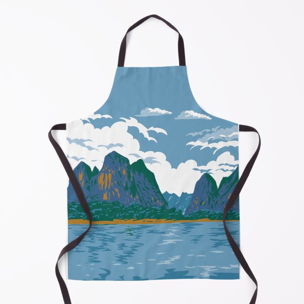 Item preview, Li River or Li Jiang in Northwestern Guangxi China WPA Art Deco Poster  designed and sold by patrimonio.