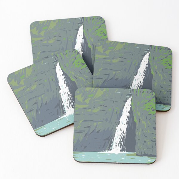 Item preview, Pagsanjan Falls in Laguna Philippines WPA Art Deco Poster  designed and sold by patrimonio.