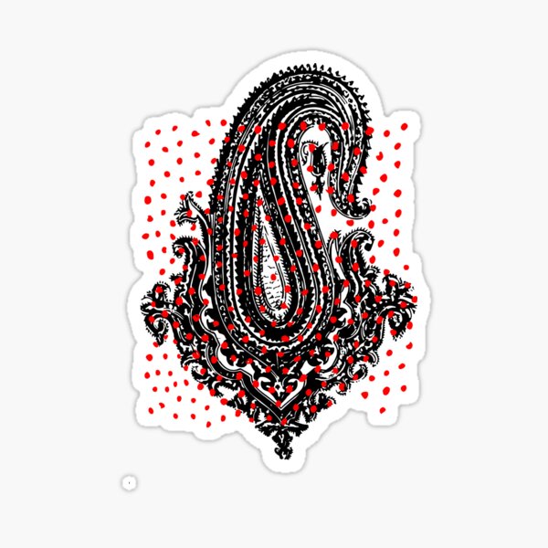 Ancient Persian fabric motif Design Sticker