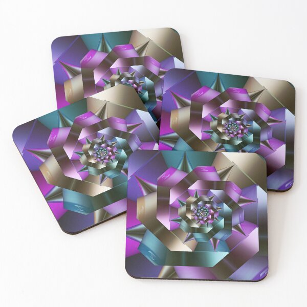 Item preview, Metallic Spiral Fractal designed and sold by pinkal.