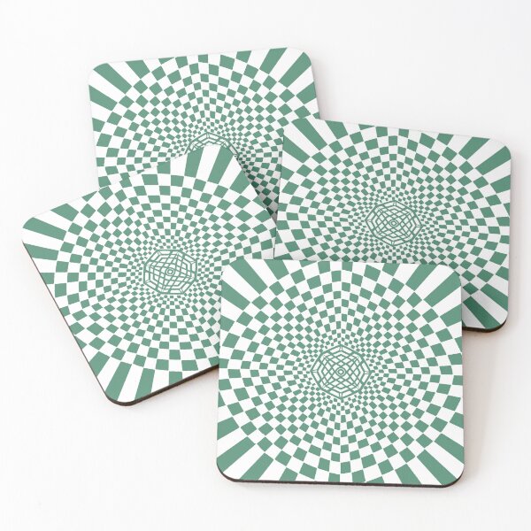 Item preview, Checker Board Mosaic - green & white designed and sold by CeriLodge.