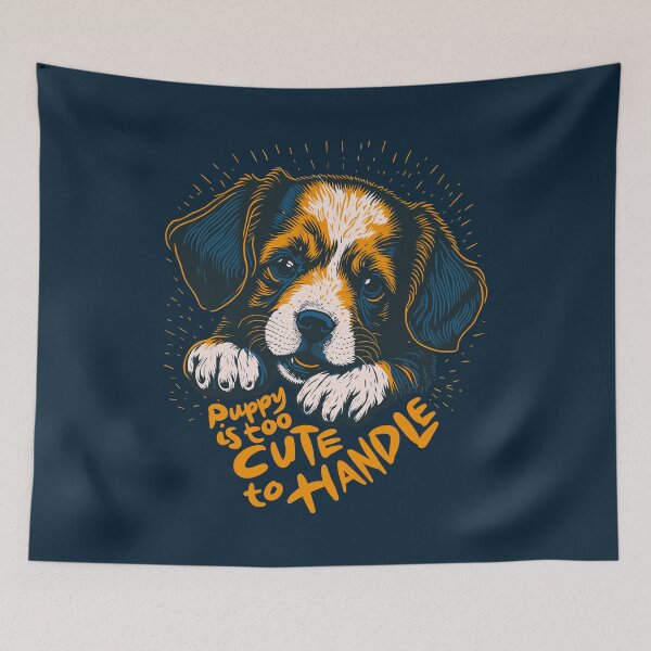 Item preview, The puppy is too cute to handle designed and sold by IcalsaidArt.