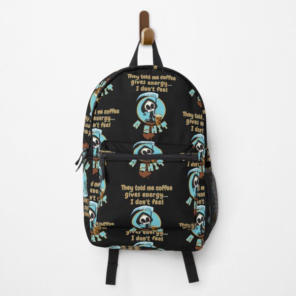 Item preview, The grim reaper trying to drink coffee designed and sold by Animal world designs.