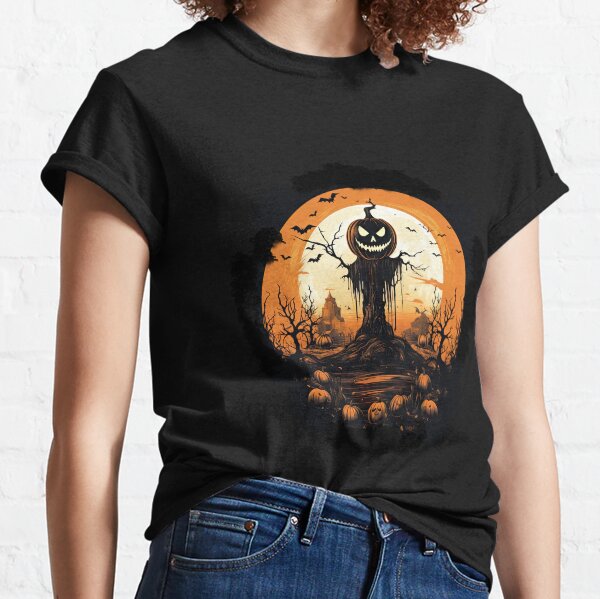 Aperçu de l'œuvre Scène de citrouille vintage Halloween créée et vendue par quirkyq.