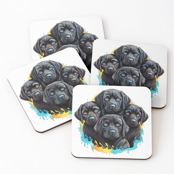 Item preview, Enchanting Black Labrador Puppies with Beautiful Blue Eyes designed and sold by CatDogBin.