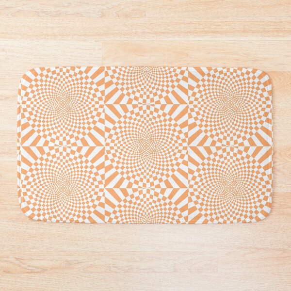 Item preview, Checker Board Mosaic - orange & white designed and sold by CeriLodge.