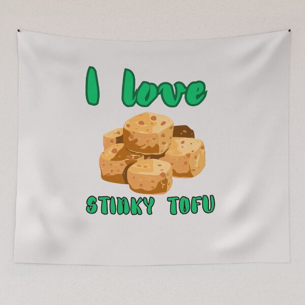 Item preview,  I love stinky tofu - Funny Vegetarian Q designed and sold by unique things.