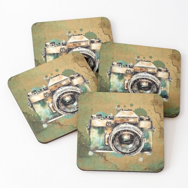 Item preview, Retro 35mm Camera Drawing designed and sold by Retro Art Factory.
