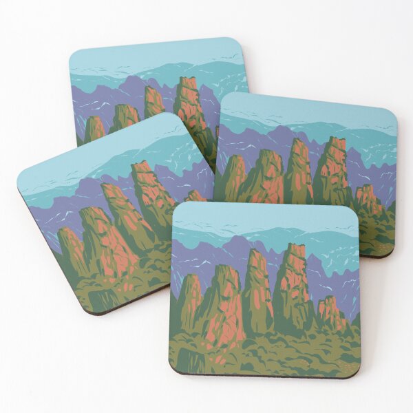 Item preview, Zhangjiajie National Forest Park in Hunan Province China WPA Art Deco Poster  designed and sold by patrimonio.