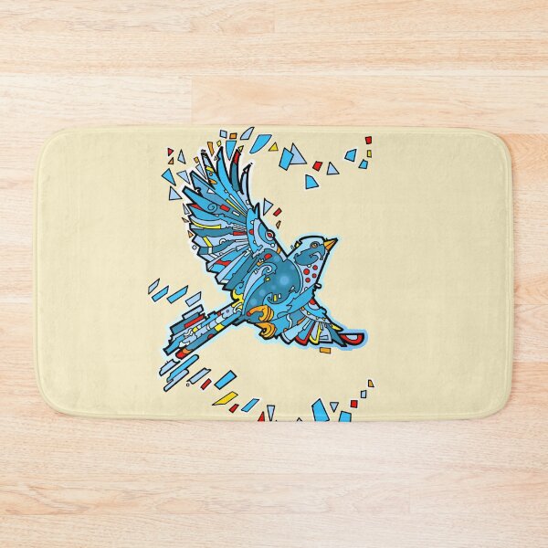 Item preview, Geometric blue bird flying designed and sold by weilertsen.