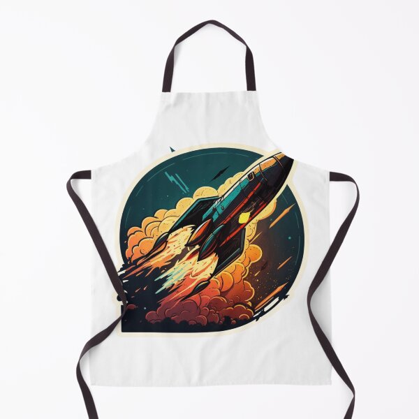 Item preview, Retro Vintage Space Rocket designed and sold by nashthrift.