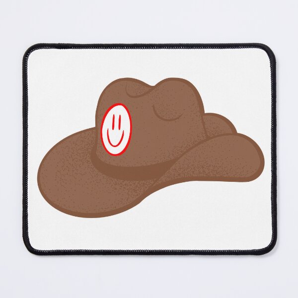Item preview, Classic Cowboy Hat - Red Smiley Face designed and sold by meganbeard.