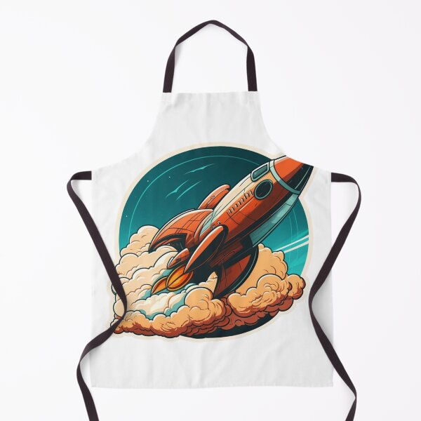 Item preview, Retro Vintage Space Rocket designed and sold by nashthrift.