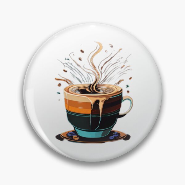 Artikelvorschau, Bunte Kaffeekunst – verschönern Sie Ihren Tag mit einem Farbtupfer entworfen und verkauft von HiveMechs.