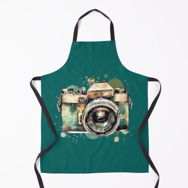 Item preview, Retro 35mm Camera Drawing with Splatters designed and sold by Retro Art Factory.