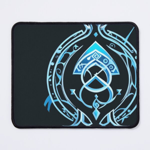 Item preview, Abstract Tribal Design No. 15, Blue Arcane Symbol designed and sold by tarod7.