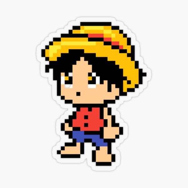 One Piece Pixel-art Stickers by Kaminari7x on DeviantArt