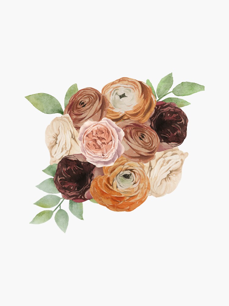 Stickers fleurs bouquets de roses – Stickers STICKERS NATURE Fleurs -  Ambiance-sticker