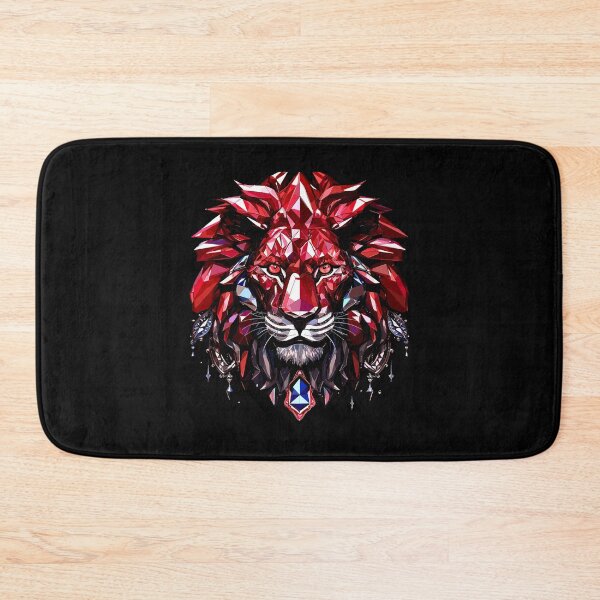Item preview, Ruby Red Bold and Vibrant Lion design designed and sold by Artbyminga.