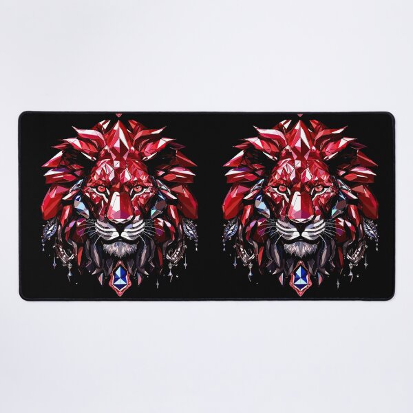 Item preview, Ruby Red Bold and Vibrant Lion design designed and sold by Artbyminga.