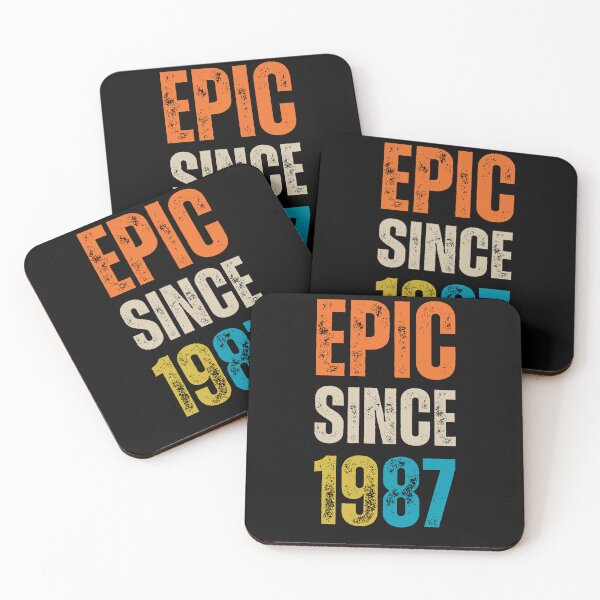 Item preview, Epic since 1987 - vintage birthday gift - birth year classic design designed and sold by Uplife-MyStore.