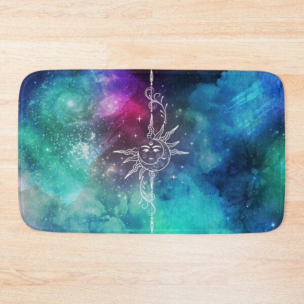 Item preview, Cosmic Aesthetic Nebula Watercolor with Sun and Moon designed and sold by Trish Dish.