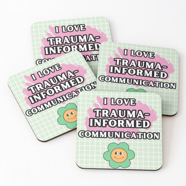 Item preview, I love trauma-informed communication  designed and sold by ArtofDivergency.