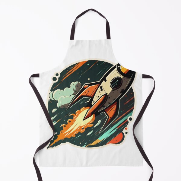Item preview, Retro Vintage Space Rocket designed and sold by nashthrift.