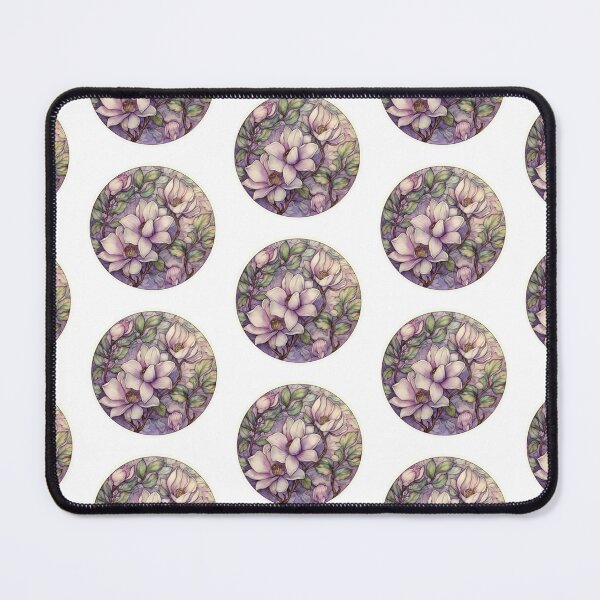 Item preview, Art Nouveau Inspired Blossoming Lilac Magnolia Flowers designed and sold by DarlaEdnaFleur.