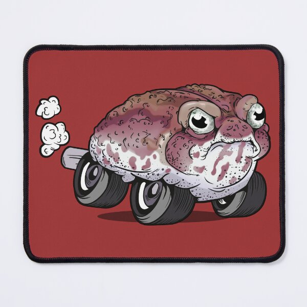 Item preview, Brown Toadster Roadster Toad on Wheels! designed and sold by iduzarts.