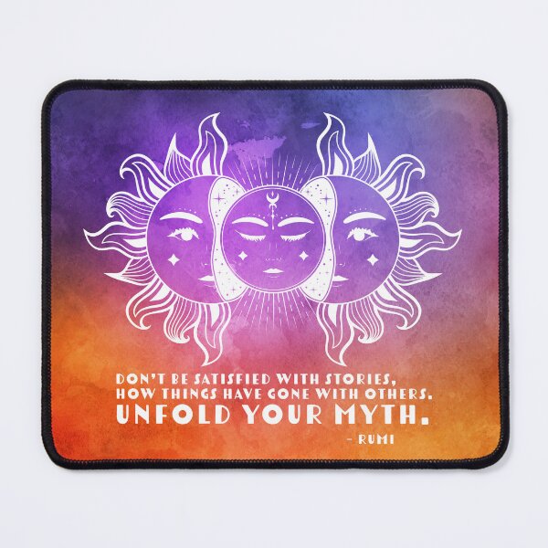 Item preview, Cosmic Aesthetic Rumi Quote on Watercolor - Unfold Your Myth designed and sold by Trish Dish.