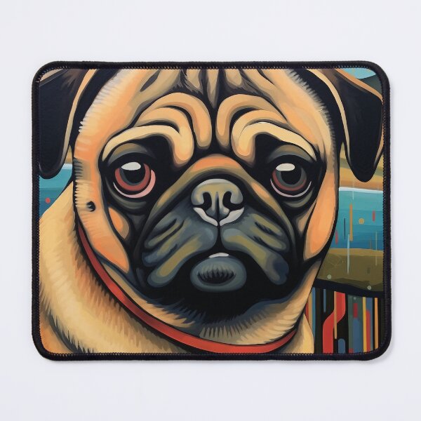 Item preview, Colorful Pug Portrait designed and sold by Liljinkzy.