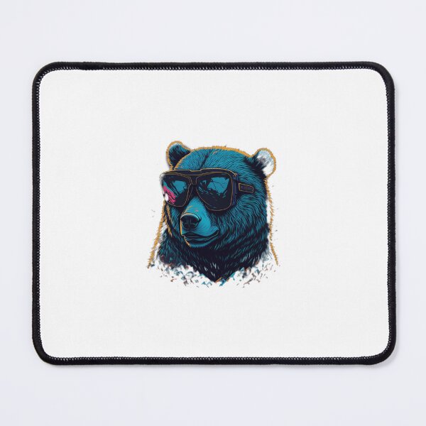 Item preview, Colorful Bear with Glasses - Cute and Quirky Design designed and sold by HiveMechs.