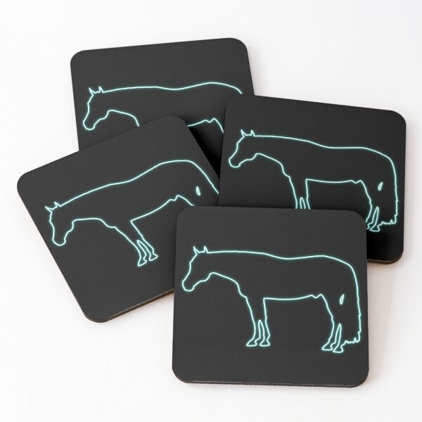 Item preview, Neon Horse (teal) designed and sold by LuxusLiner.