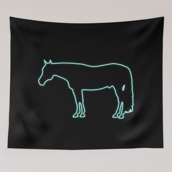 Item preview, Neon Horse (teal) designed and sold by LuxusLiner.