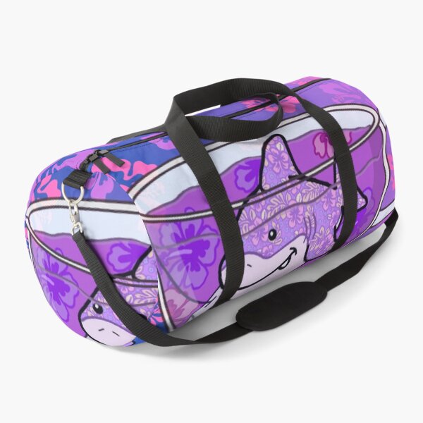 Item preview, Shark Tea (Floral, Purple Ombré background) designed and sold by octopuscafe.
