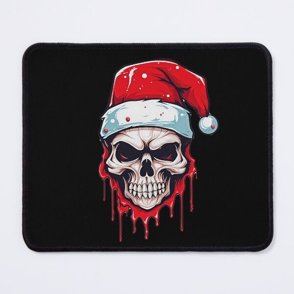 Item preview, Colorful Dripping Christmas Skull Wearing Santa Hat | Merry Christmas 2023 designed and sold by CoolHippoQuotes.
